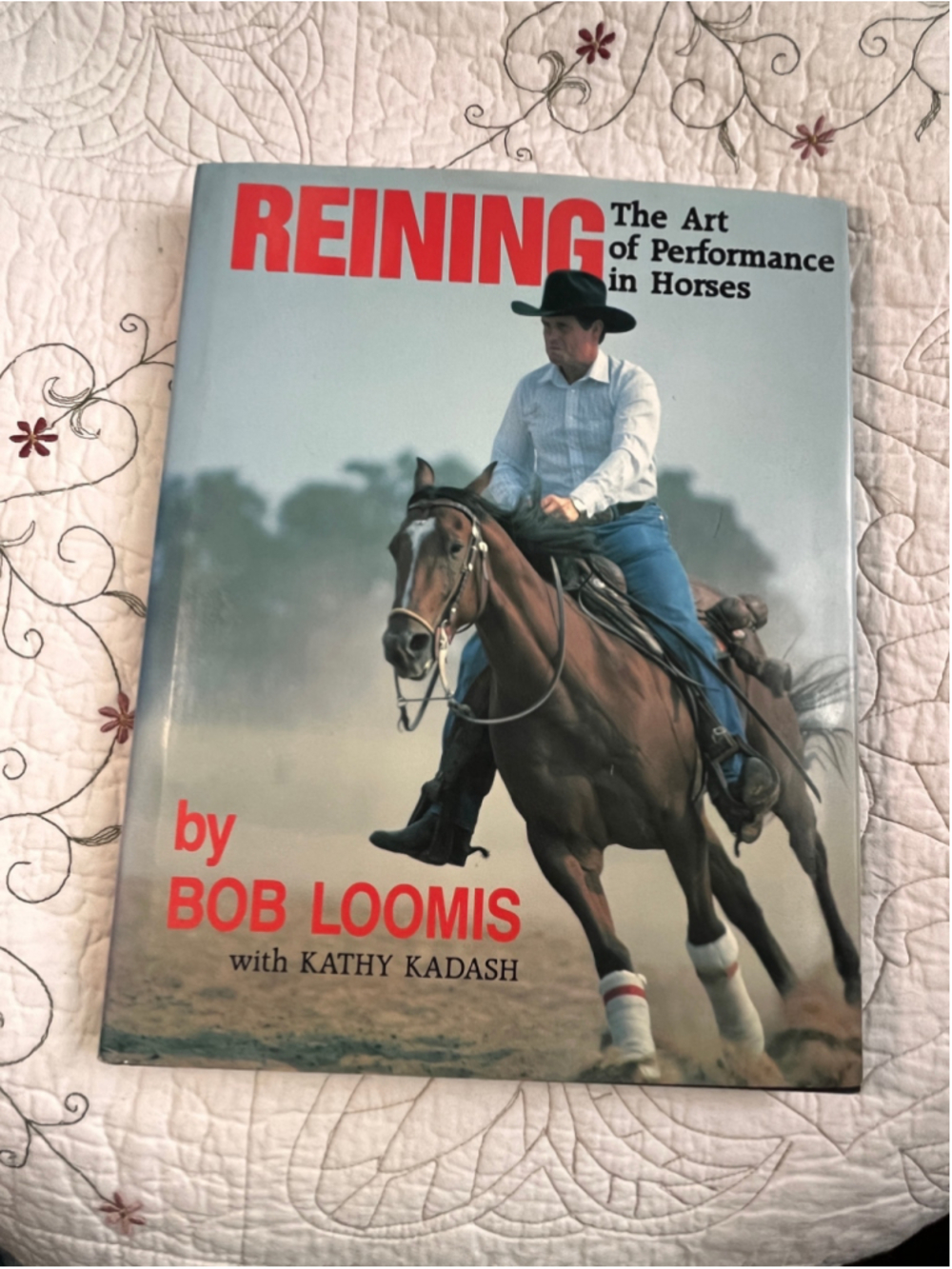 Unisex EquiMedia Reining The Art of Performance in Horses Coffee Table Book Red